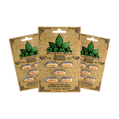 OPMS Kratom Gold Capsules - Display of 10 (MSRP $19.99 - $39.99 Each)