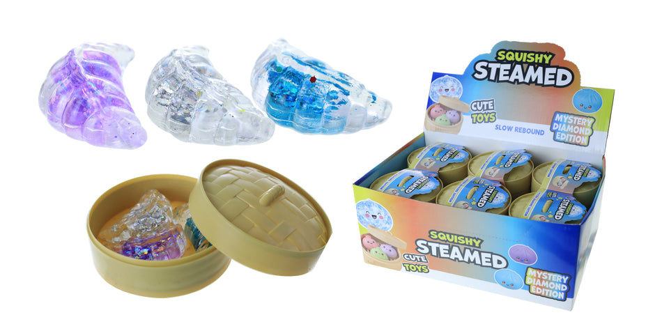 Squishy Steamed Gem Baozi Dumpling - Display of 12