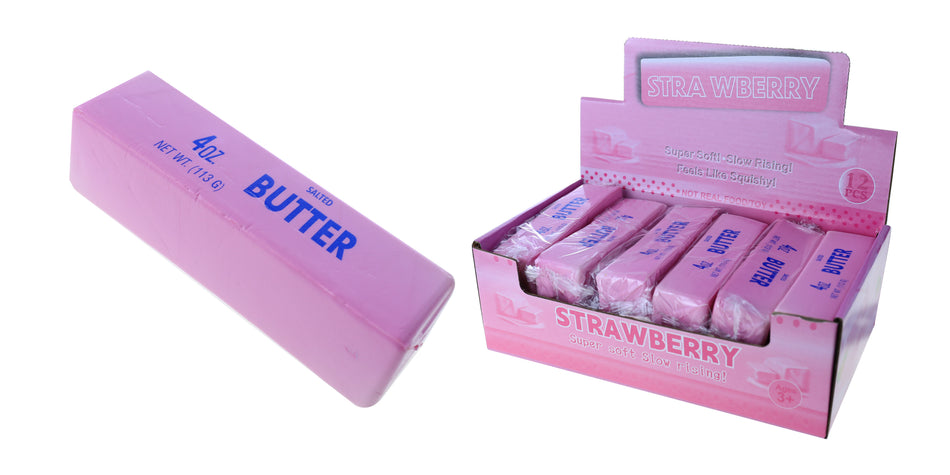 Butter Squishy Pink Slow-Rising - Display of 12