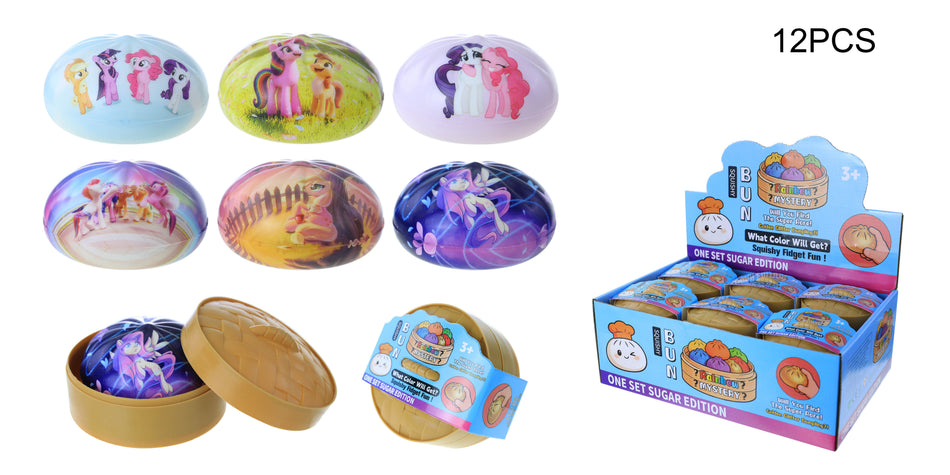 Rainbow Mystery My Little Pony Dumpling Squishy - Display of 12