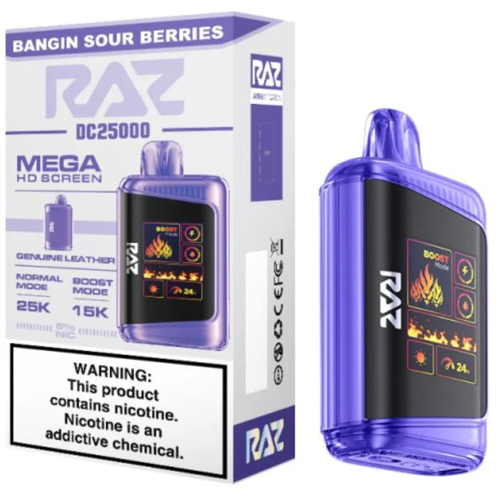 Raz LTX 25000 Disposable Vape - Display of 5 (MSRP $29.99 Each)