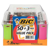 Bic Mini Lighter Display 50 + 3