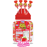 Americandy Big Bom Strawberry 2000g - Jar of 80 (MSRP $0.75)
