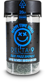 Happy Time High D9 Live Rosin 200mg Gummies - 20ct / Display of 6