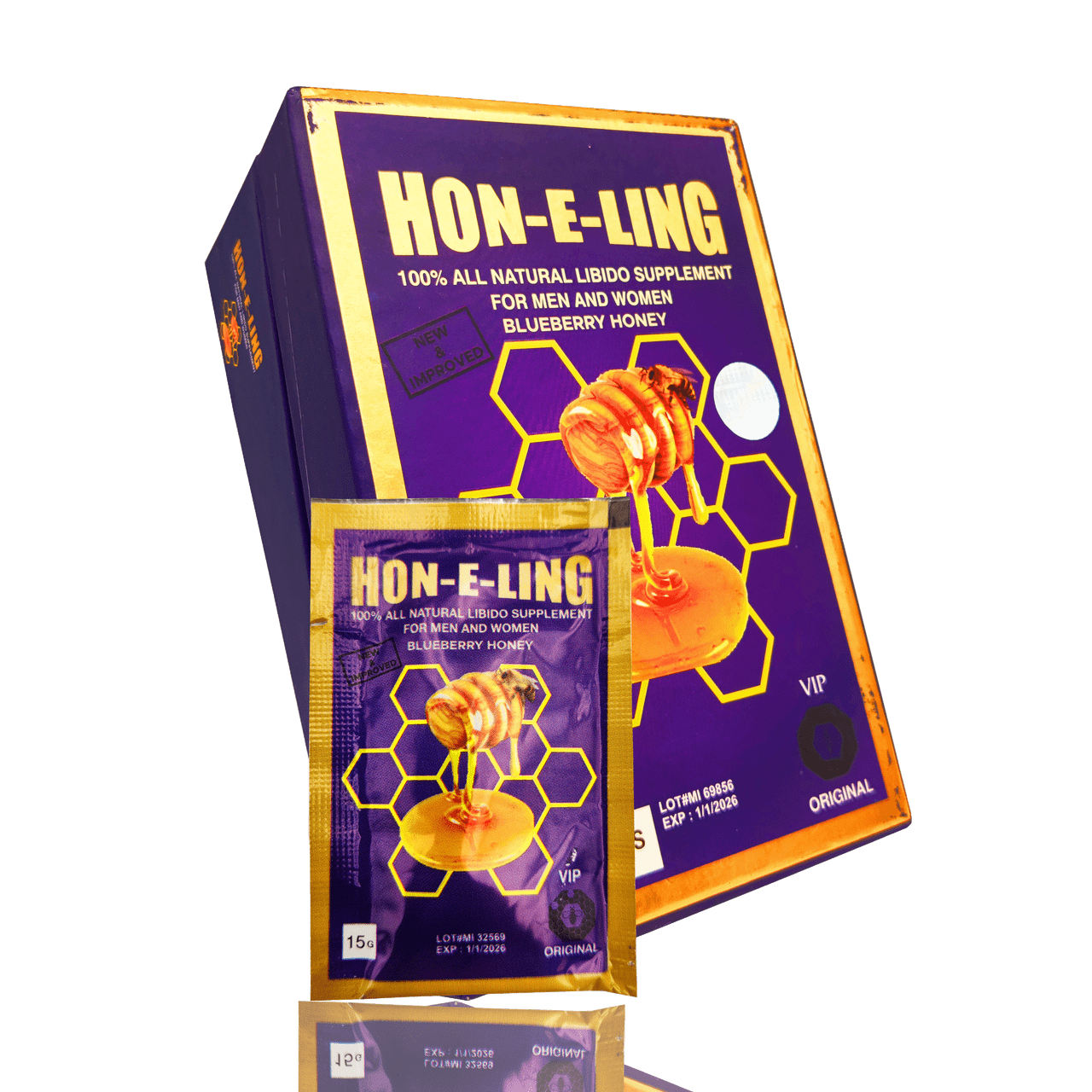 Hon-E-Ling Male Enhancement 25 Satch Display (MSRP $8.99ea)