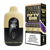Fruitia x Fifty Bar 20K Puffs Disposable Vape - Display of 5 (MSRP $19.99 Each)