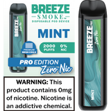 Breeze Pro Edition 0% Nicotine - Display of 10 (MSRP $17.99 Each)