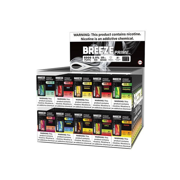 Buy Breeze Prime Pre-Filled Display 100ct - Fist Distro Buy Breeze Prime Pre-Filled Display 100ct - Fist Distro