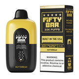 Fifty Bar V2 Powered by Beard Vape Co. 20K Puffs Disposable Vape - Display of 5 (MSRP $19.99 Each)