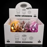 Crushers Icecream Design 63mm Grinder - Display of 6
