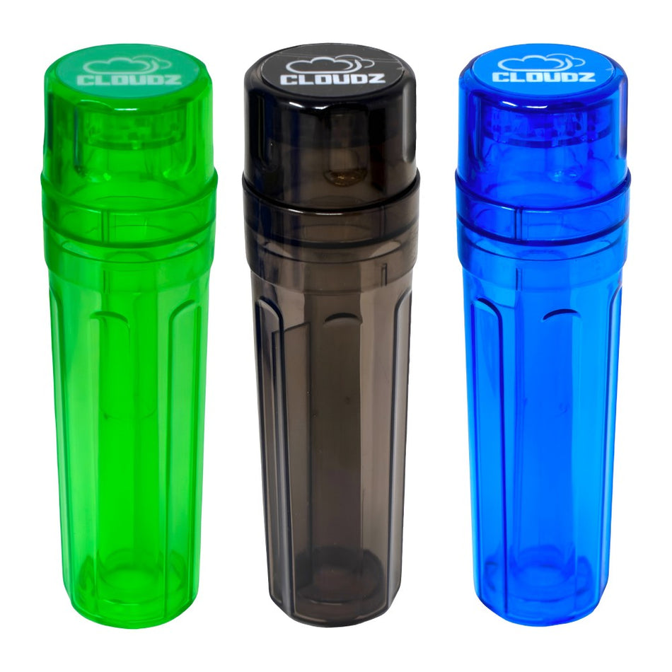 Cloudz Smoke All-In-One Flower Tower - 3 in 1 Grinder Roller & Pack (MSRP $12.99)