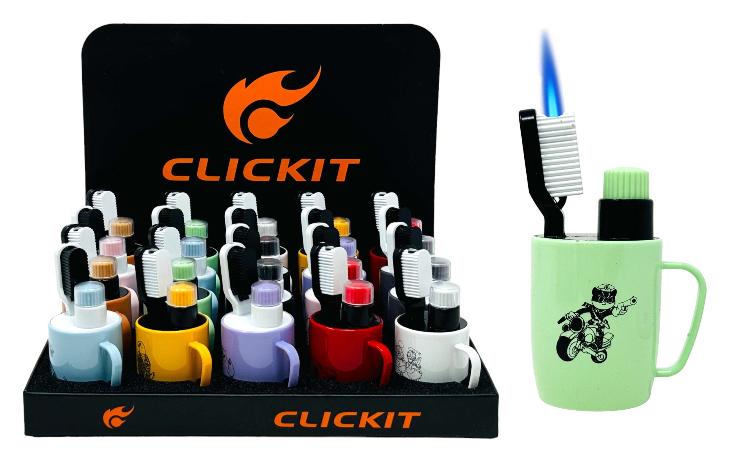 Clickit Cup Torch | Stealth Lighter – Fist Distro