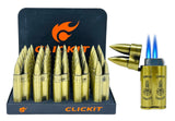 Clickit Two Bullet Double Torch - Display of 25 (MSRP $10.99 Each)