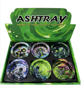 Glass Ashtray Spaceman Design - Display of 6