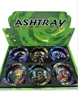 Glass Ashtray Dead Design - Display of 6