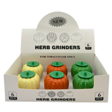Pumpkin Design Grinder 3 Parts 55mm - Display of 6