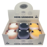 Cat Design Grinder 4 Parts 63mm - Display of 6
