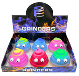 Poop Design Grinder 63mm - Display of 6