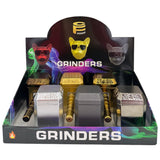 Thors Hammer Design Grinder With Pipe 63mm - Display of 6