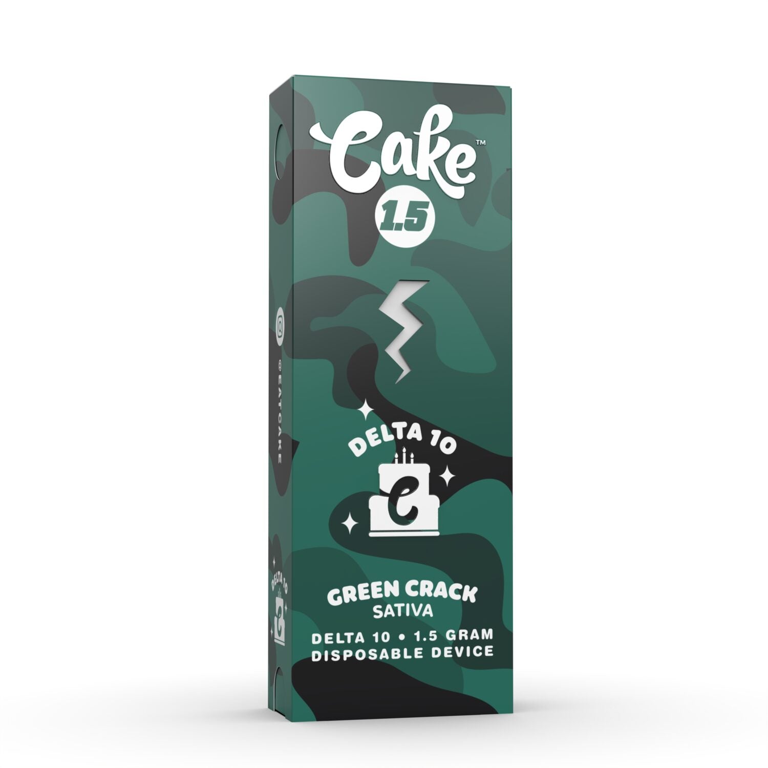 Cake Delta 10 1.5g Disposable - Display of 5 (MSRP $39.99 Each)