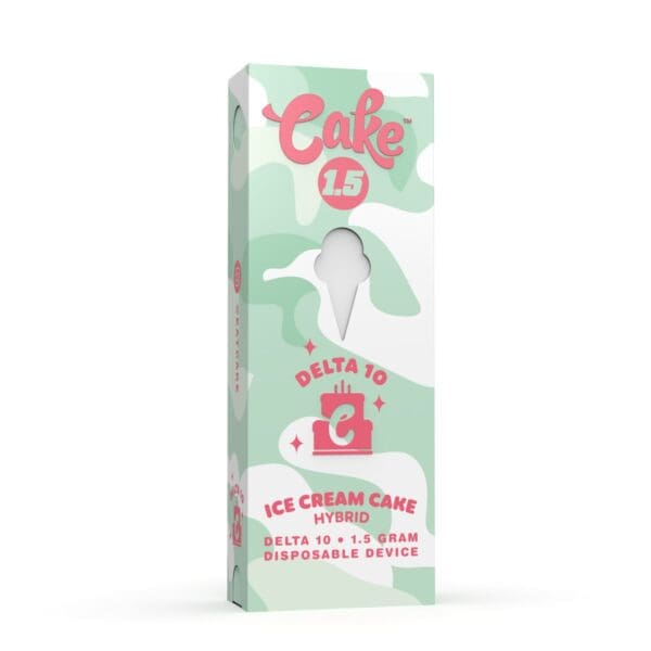 Cake Delta 10 1.5g Disposable - Display of 5 (MSRP $39.99 Each)