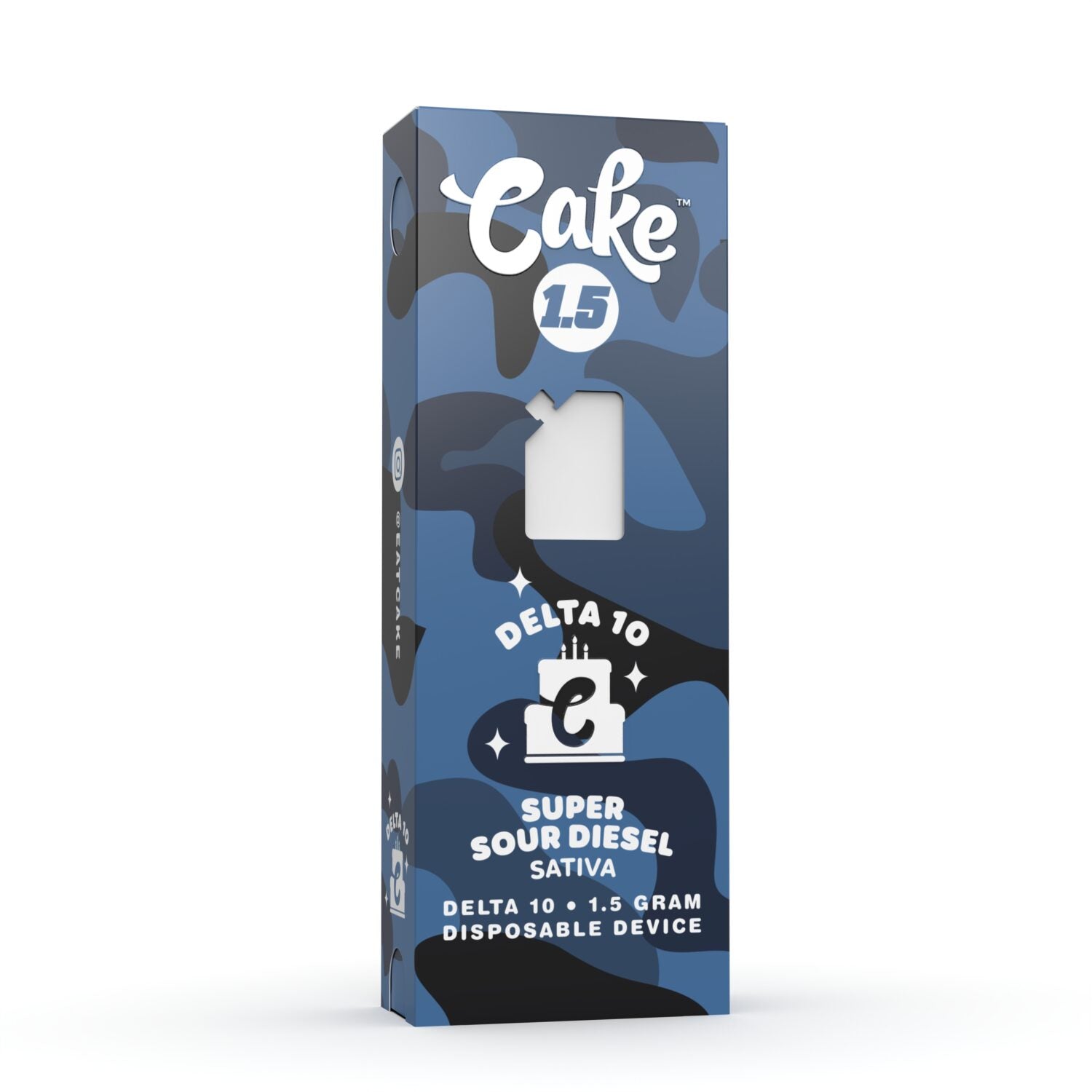 Cake Delta 10 1.5g Disposable - Display of 5 (MSRP $39.99 Each)