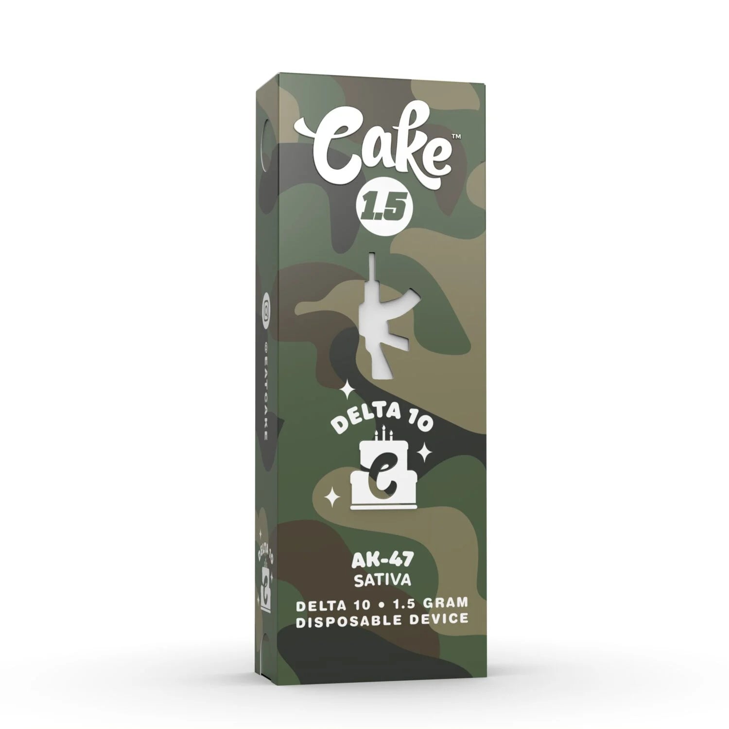 Cake Delta 10 1.5g Disposable - Display of 5 (MSRP $39.99 Each)