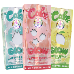 Cake Glow 3g THC-A Live Nectar Sauce Cartridge - Display of 5 (MSRP $29.99 Each)