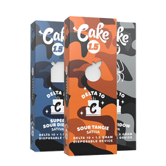 Cake Delta 10 1.5g Disposable - Display of 5 (MSRP $39.99 Each)