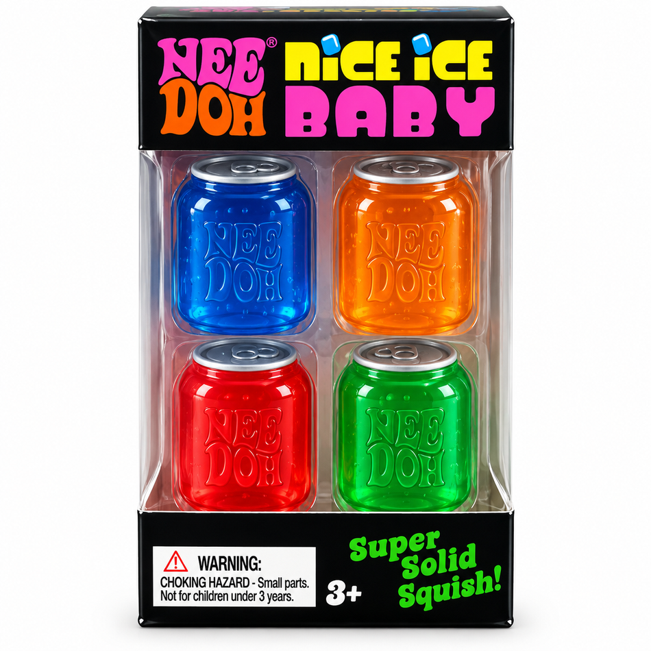 NeeDoh Nice Ice Baby Pop Can Squishy - Box of 4