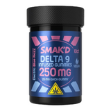 Smak'D Delta 9 250mg Vegan Gummies 10ct Bottle (MSRP $19.99)