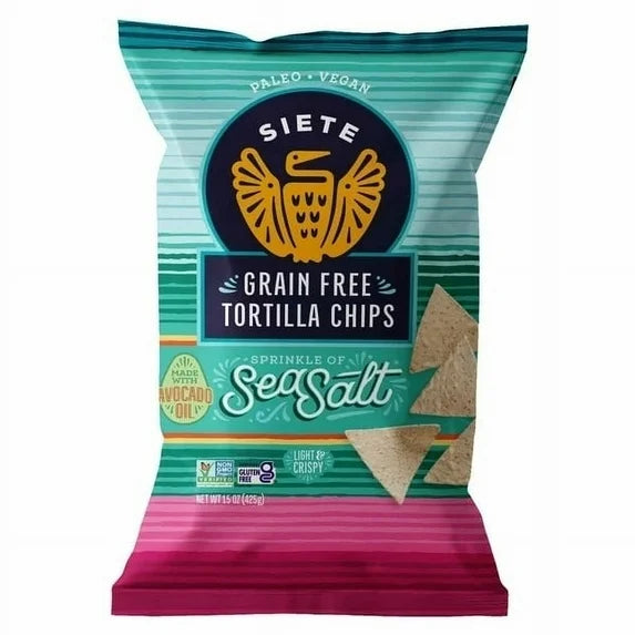 Siete Grain Free Sea Salt Tortilla Chips 425g