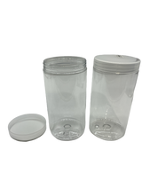 Clear Plastic Jar With Clear Plastic Screw Top Lid