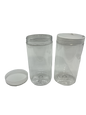 Clear Plastic Jar With Clear Plastic Screw Top Lid