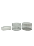 Clear Plastic Jar With Clear Plastic Screw Top Lid