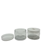 Clear Plastic Jar With Clear Plastic Screw Top Lid