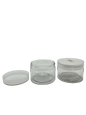 Clear Plastic Jar With Clear Plastic Screw Top Lid