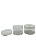 Clear Plastic Jar With Clear Plastic Screw Top Lid