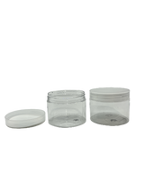Clear Plastic Jar With Clear Plastic Screw Top Lid