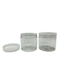 Clear Plastic Jar With Clear Plastic Screw Top Lid