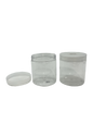Clear Plastic Jar With Clear Plastic Screw Top Lid