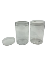 Clear Plastic Jar With Clear Plastic Screw Top Lid