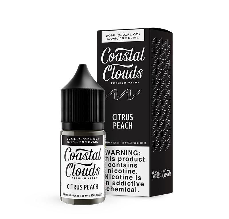 Coastal Clouds Premium Nicotine Salt E-Liquid 30mL (MSRP $19.99 Each)