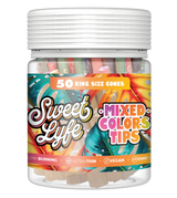 Sweet Lyfe Colorful Tips King Size Cones - Jar of 50 (MSRP $29.99)