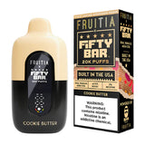 Fruitia x Fifty Bar 20K Puffs Disposable Vape - Display of 5 (MSRP $19.99 Each)
