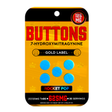 Buttons 7-Hydroxy Gold Label Tablets 125mg - Pack of 5 / Display of 10