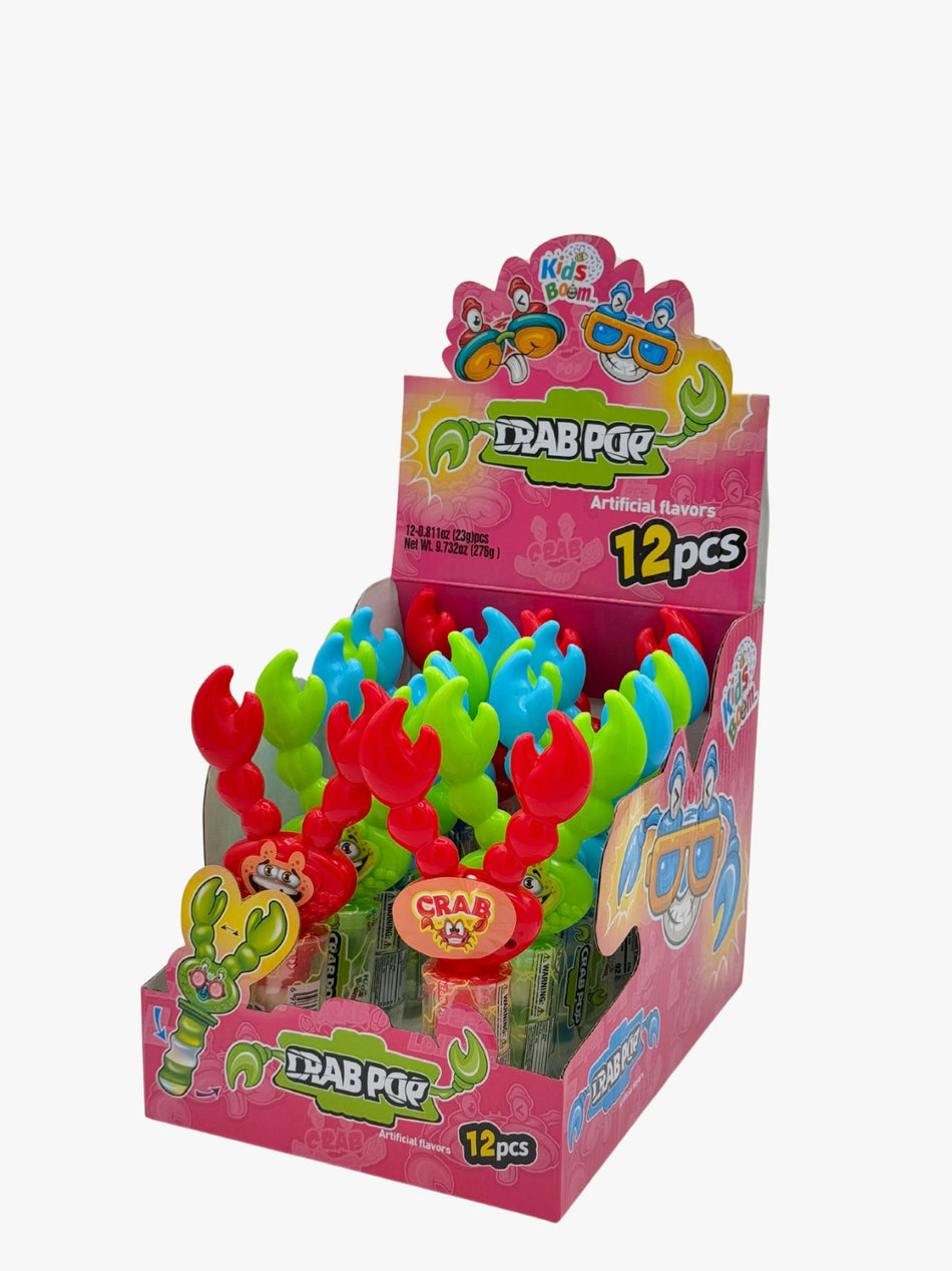 Kids Boom Crab Walking Candy Toy - Display of 12 (MSRP $4.99 Each)