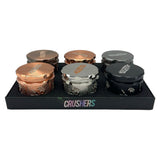 Crushers 63mm 4 Part Grinder Design GR410 6ct Display