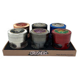 Crushers 63mm Grinder Design GR143 6ct Display