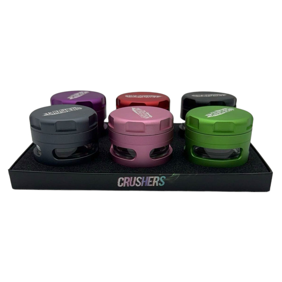 Crushers 70mm 4 Part Grinder Design GR251 6ct Display